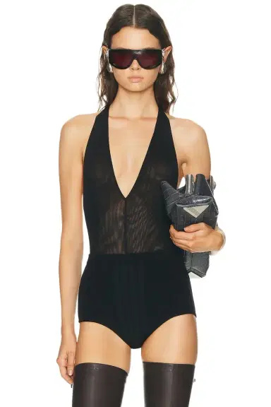 The Attico Deep V Bodysuit | Thumbnail 1