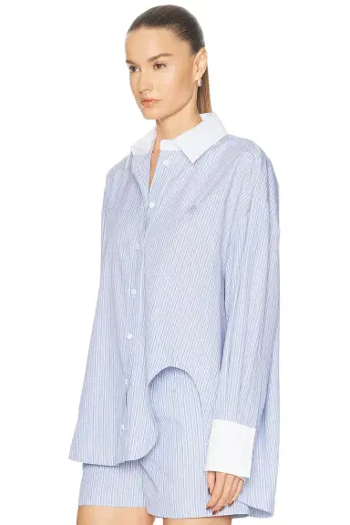 The Attico Striped Button Down Shirt | Thumbnail 3
