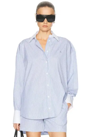 The Attico Striped Button Down Shirt | Thumbnail 1