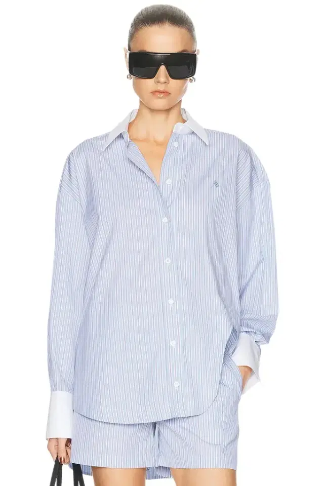 The Attico Striped Button Down Shirt
