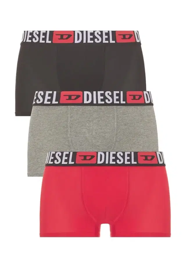 Diesel Three-Pack All Over Logo Waist Boxers