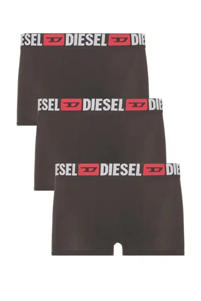Diesel Three-Pack All Over Logo Waist Boxers