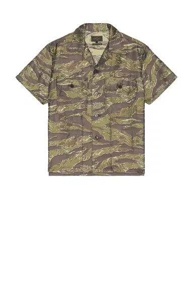 Beams Plus Mil-Sht Tiger Stripe Mesh Jacquard | Thumbnail 4
