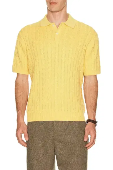Beams Plus Knit Polo Cable | Thumbnail 1
