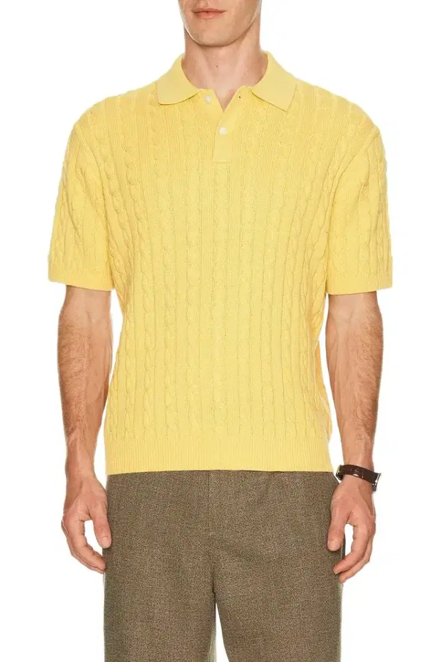 Beams Plus Knit Polo Cable