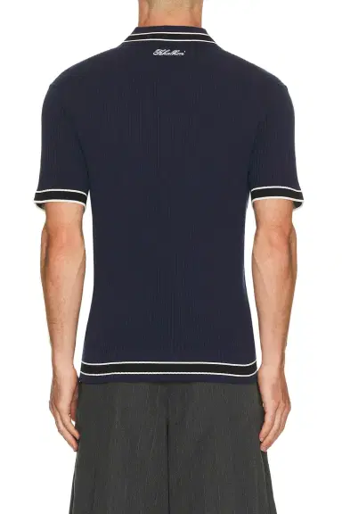 Khalhon Varsity Tipped Rib Polo | Thumbnail 2