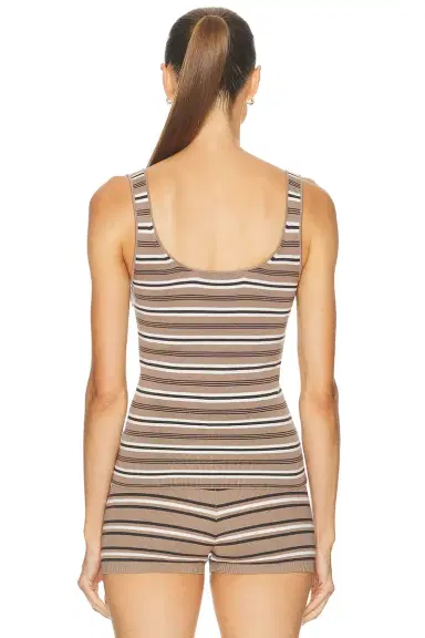 EAVES Cydnee Striped Knit Tank | Thumbnail 3