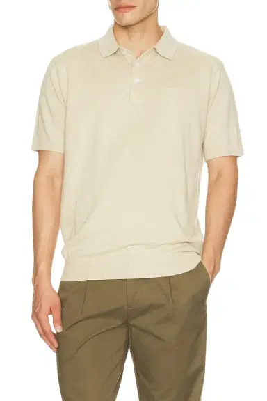 Barbour Muston Linen Blend Knitted Polo | Thumbnail 1