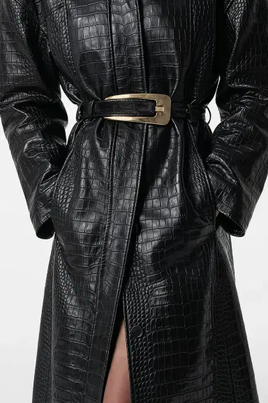 REVOLVE LOS ANGELES Nikita Leather Coat | Thumbnail 4