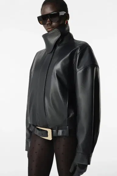 REVOLVE LOS ANGELES Kova Leather Jacket | Thumbnail 3