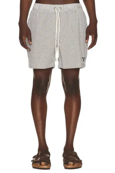 Barbour Gingham Seersucker Swim Short | Thumbnail 1
