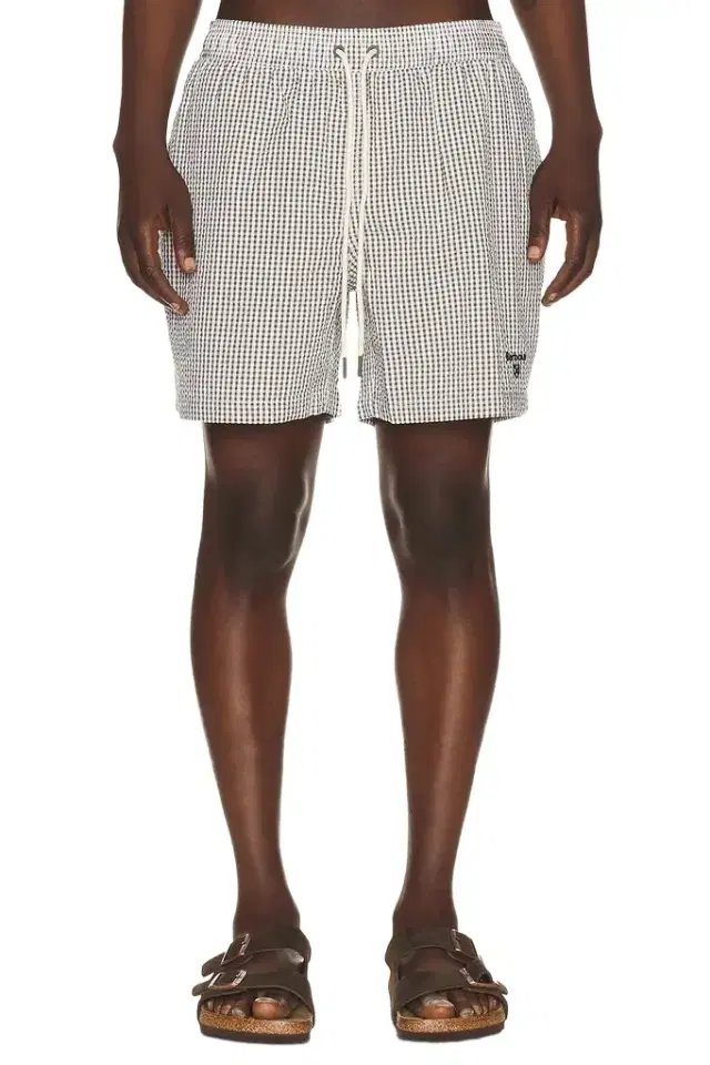Barbour Gingham Seersucker Swim Short