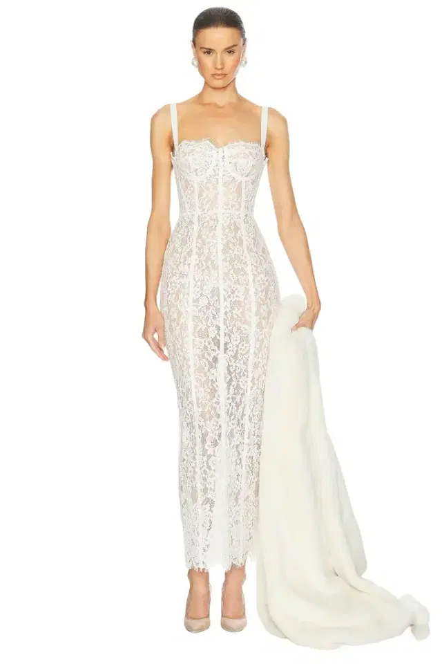 Helsa The Lace Column Dress