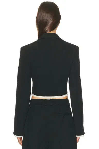 Helsa Devereux Blazer With Chiffon Edge | Thumbnail 4