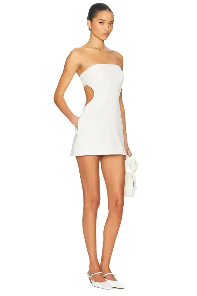 Helsa The Heavy Crepe Cut Out Dress