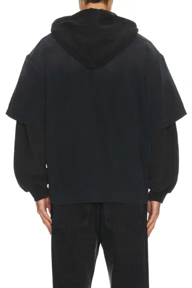 We11Done Faded Layered Hoodie Jacket | Thumbnail 2 We11Done Faded Layered Hoodie Jacket | Thumbnail 2