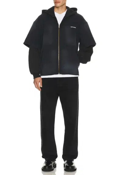 We11Done Faded Layered Hoodie Jacket | Thumbnail 3 We11Done Faded Layered Hoodie Jacket | Thumbnail 3