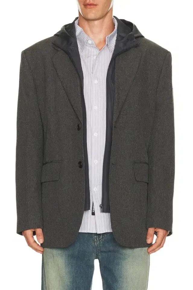 We11Done Hood Detachable Blazer