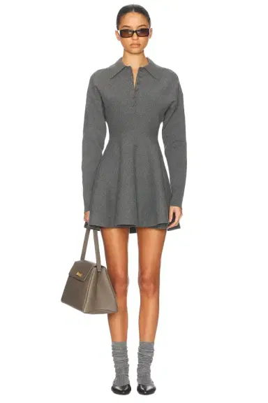 Helsa Saffron Mini Knit Dress | Thumbnail 1