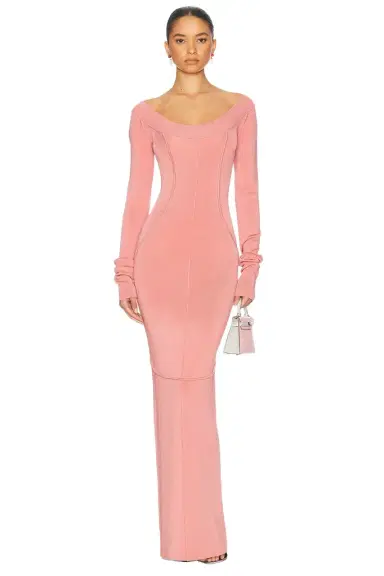 Helsa Scarlet Maxi Knit Dress | Thumbnail 1
