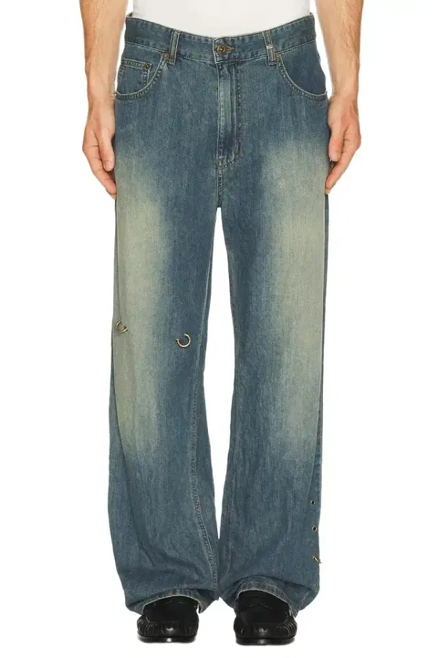 We11Done Piercing Denim Jeans