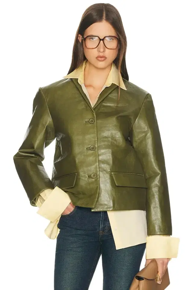 Helsa Puffy Leather Jacket