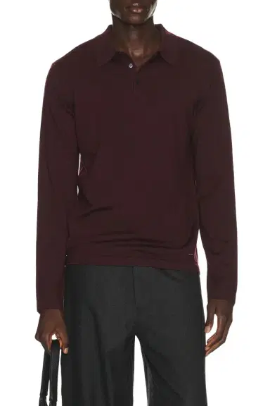 Simkhai Reynolds Long Sleeve Polo | Thumbnail 1