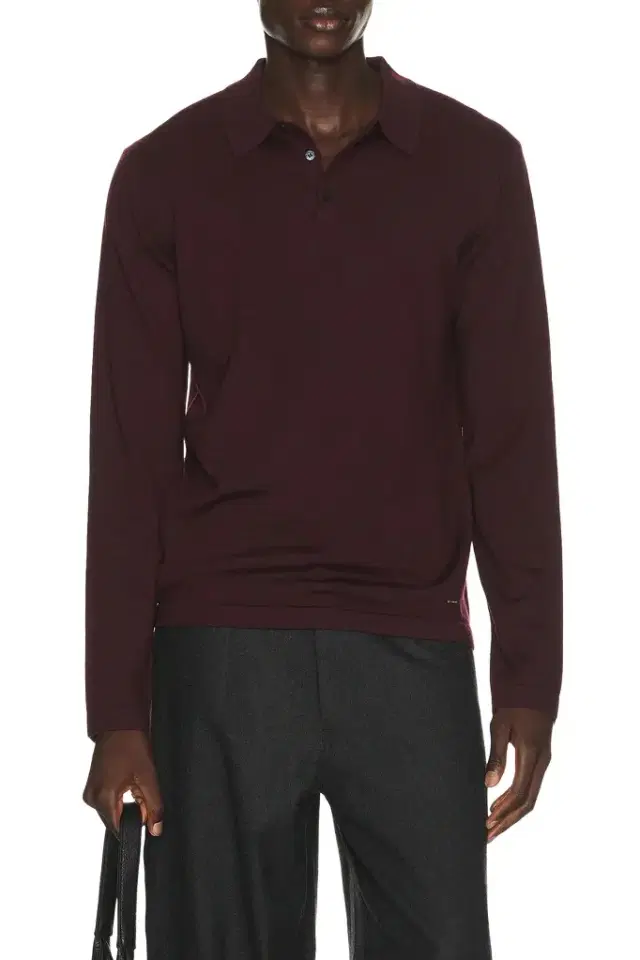 Simkhai Reynolds Long Sleeve Polo