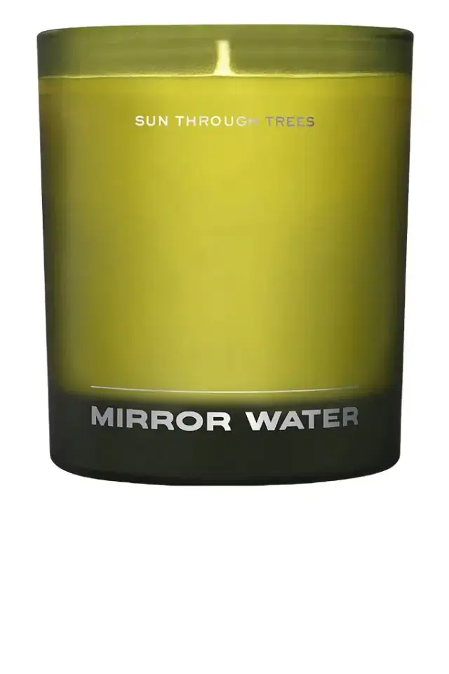 Mirror Water Sun Through Trees Candle