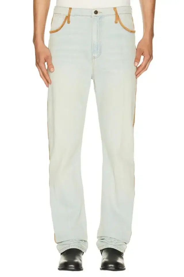 Austin Post Leather Edge Highland Slim Cut Jean