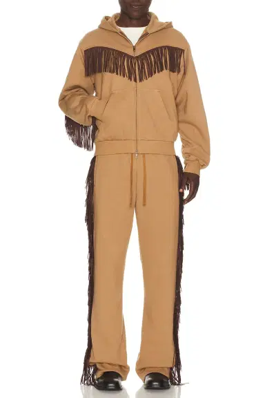 Austin Post Fringed Full Zip Hoodie | Thumbnail 3