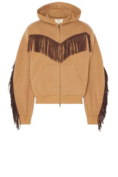 Austin Post Fringed Full Zip Hoodie | Thumbnail 4