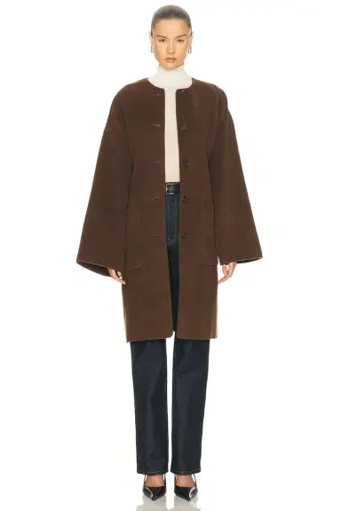 L'Academie Melba Wool Coat | Thumbnail 2