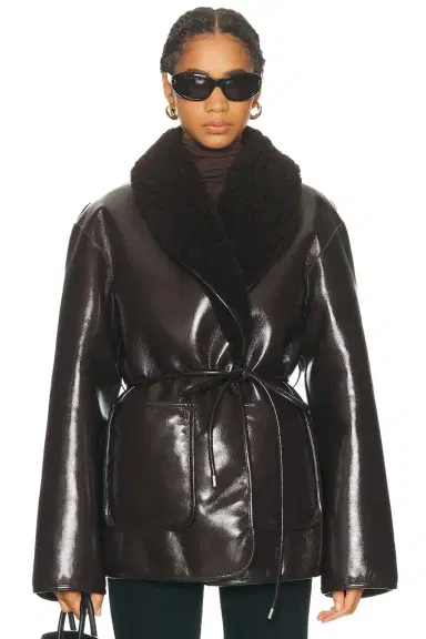 L'Academie Neriah Reversible Faux Leather Jacket | Thumbnail 1