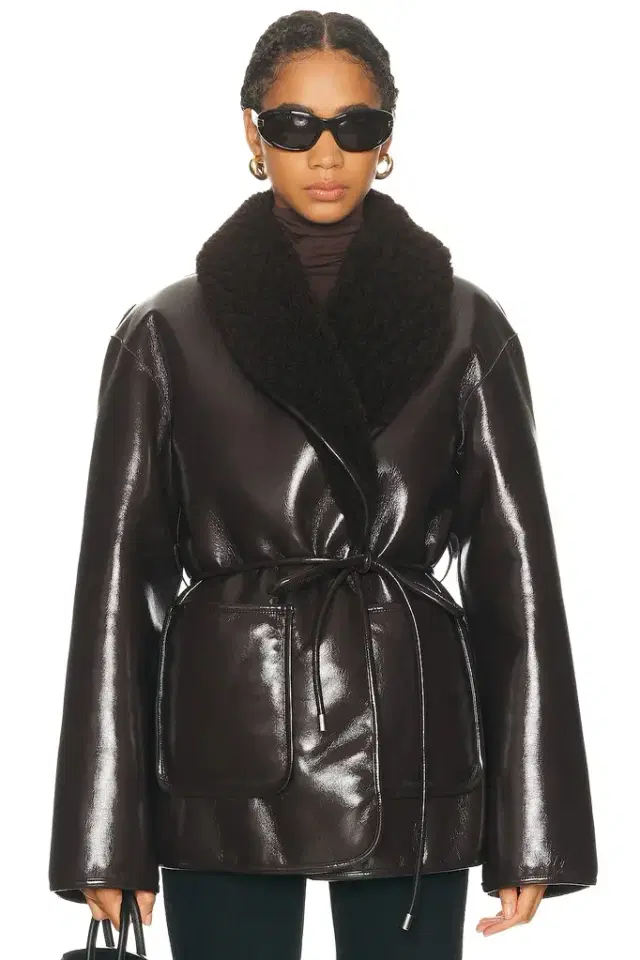 L'Academie Neriah Reversible Faux Leather Jacket