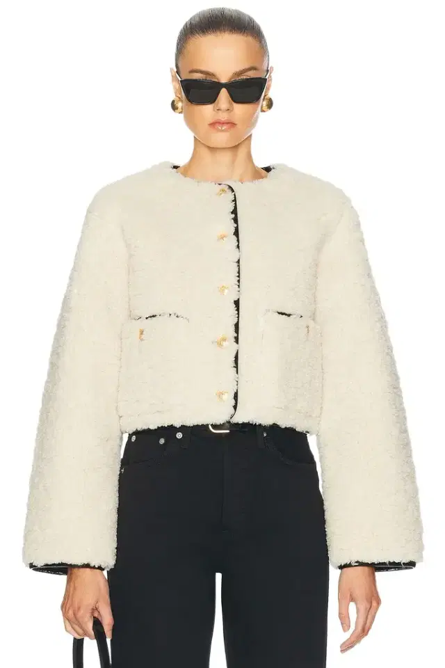 L'Academie Pauchet Reversible Faux Sherpa Jacket