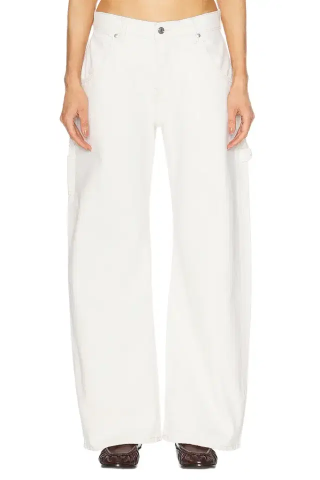 EB Denim Enzo Mid Rise Carpenter Wide Leg Jeans