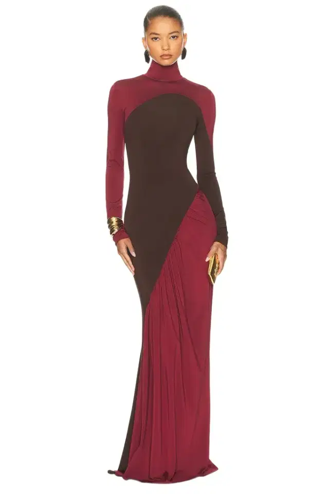Helsa The Abstraction Color Blocked Jersey Dress