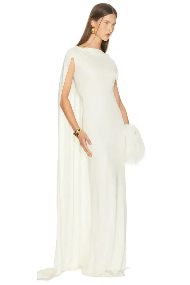 Helsa The Alva Caped Jersey Dress