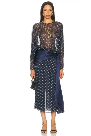 Helsa The Sabrina Midi Dress | Thumbnail 4 Helsa The Sabrina Midi Dress | Thumbnail 4