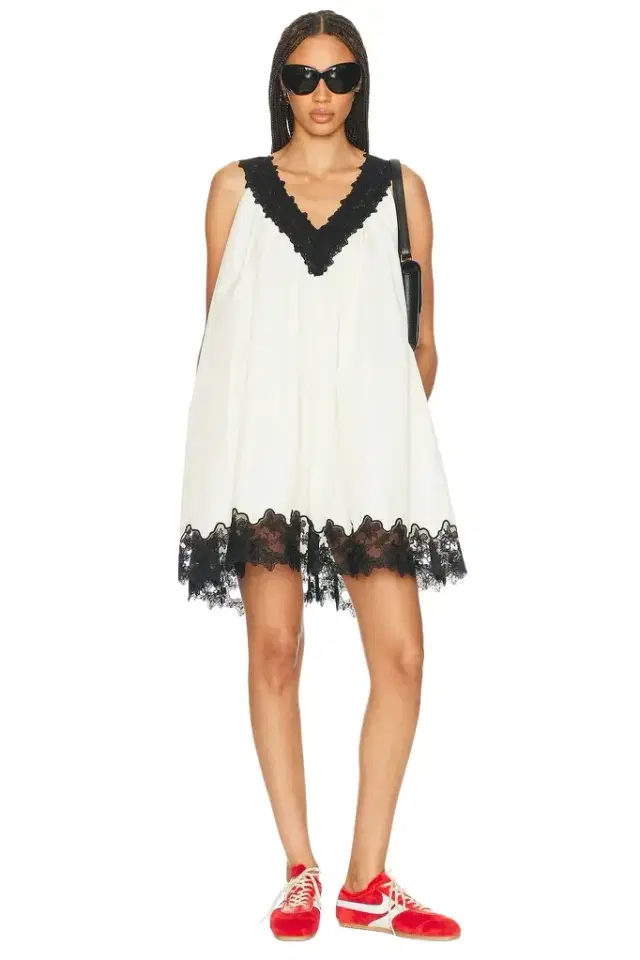 Helsa Mini Dress With Lace