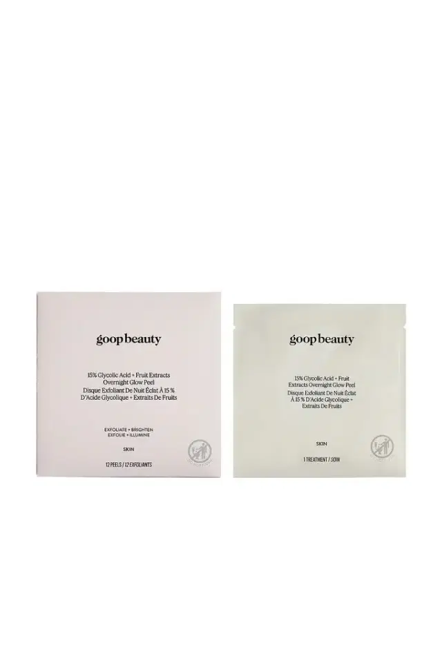 goop beauty 15% Glycolic Acid Overnight Glow Peel 12 Pack