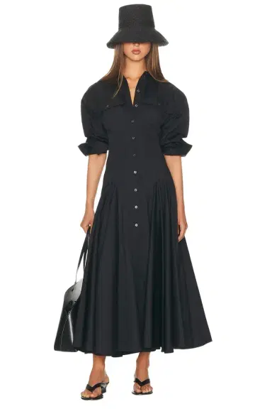Helsa Godet Shirt Dress | Thumbnail 1 Helsa Godet Shirt Dress | Thumbnail 1