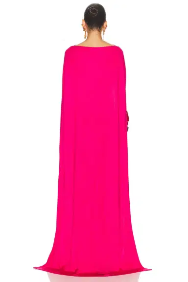 Helsa The Alva Caped Jersey Dress | Thumbnail 4