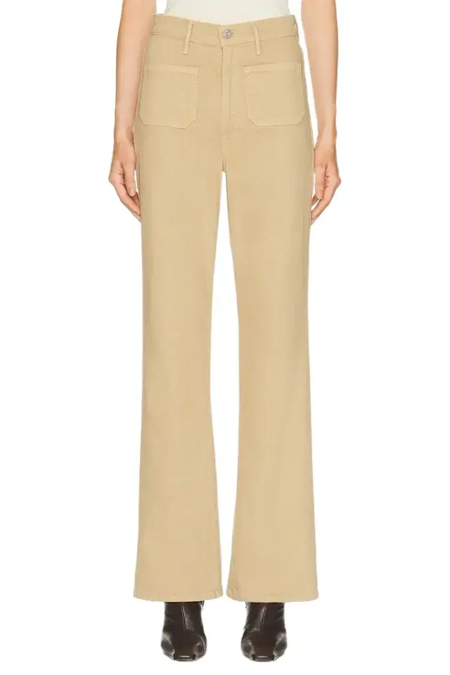 Mother High Waisted Patch Pocket Bookie Sneak Jeans