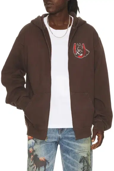 ONE OF THESE DAYS Valley Riders Zip Up Hoodie | Thumbnail 1