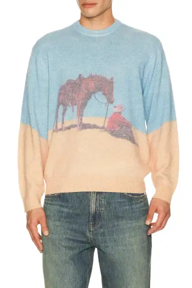 ONE OF THESE DAYS So Far Away Printed Sweater | Thumbnail 1