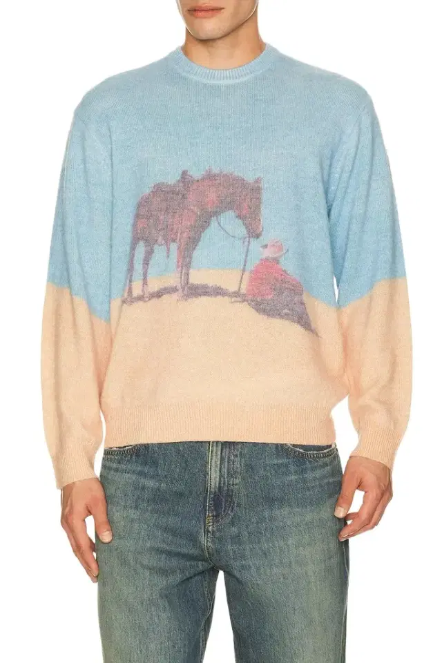 ONE OF THESE DAYS So Far Away Printed Sweater