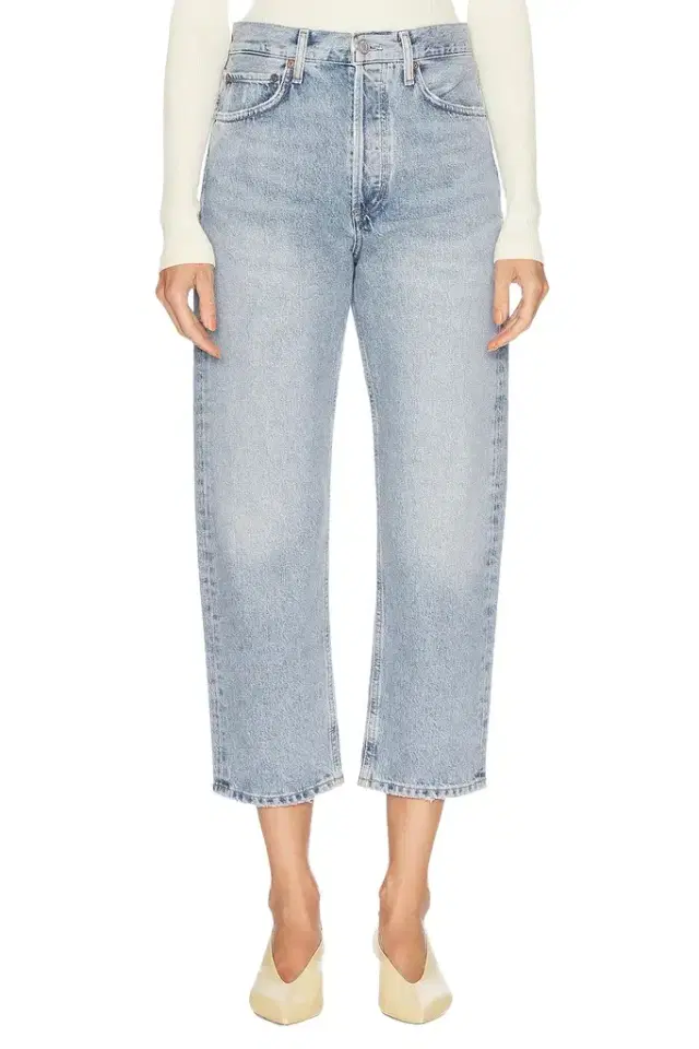 AGOLDE 90's Mid Rise Straight Crop Jeans
