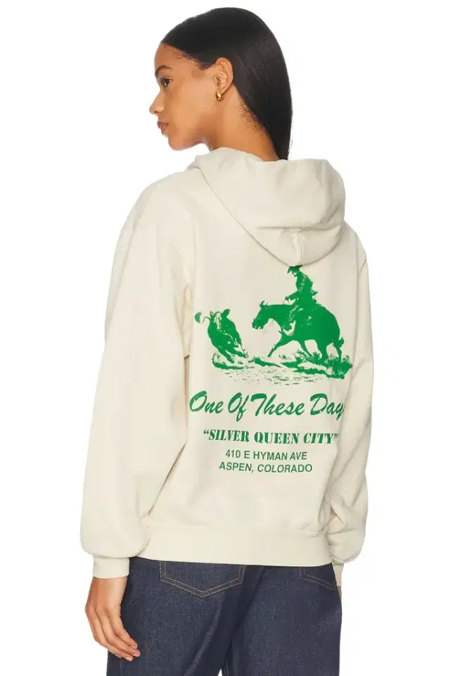 ONE OF THESE DAYS x FWRD Silver Queen Hoody